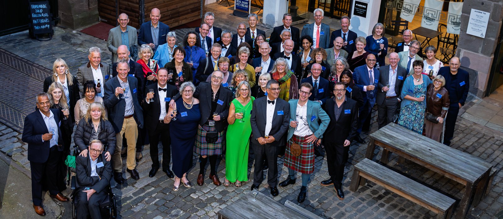 The Class of 1986 at the 40th reunion, Verdant Works, Dundee